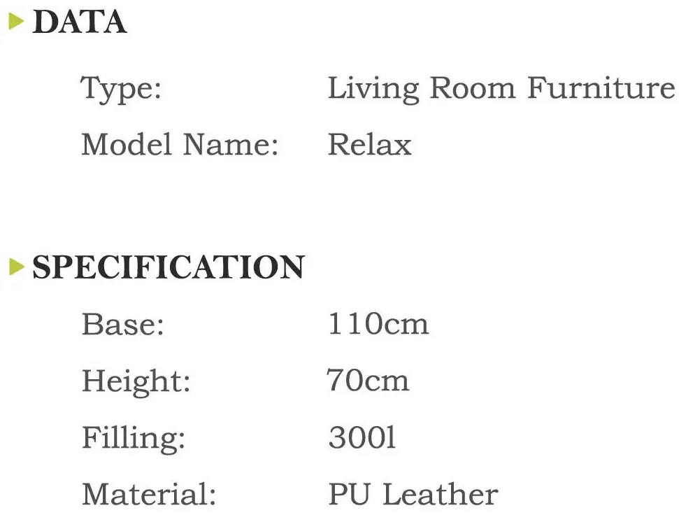 INTERMEDIC SK - Sedací vak Relax 110x70 cm | kreslo na oddych z ekokože alebo polyesteru, 300 l Farba: NC06 - Modrá svetlá (Polyester)