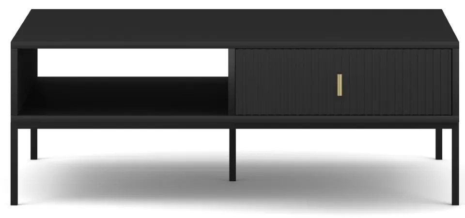 Konferenčný stolík Maggiore 104 cm čierny/zlatý