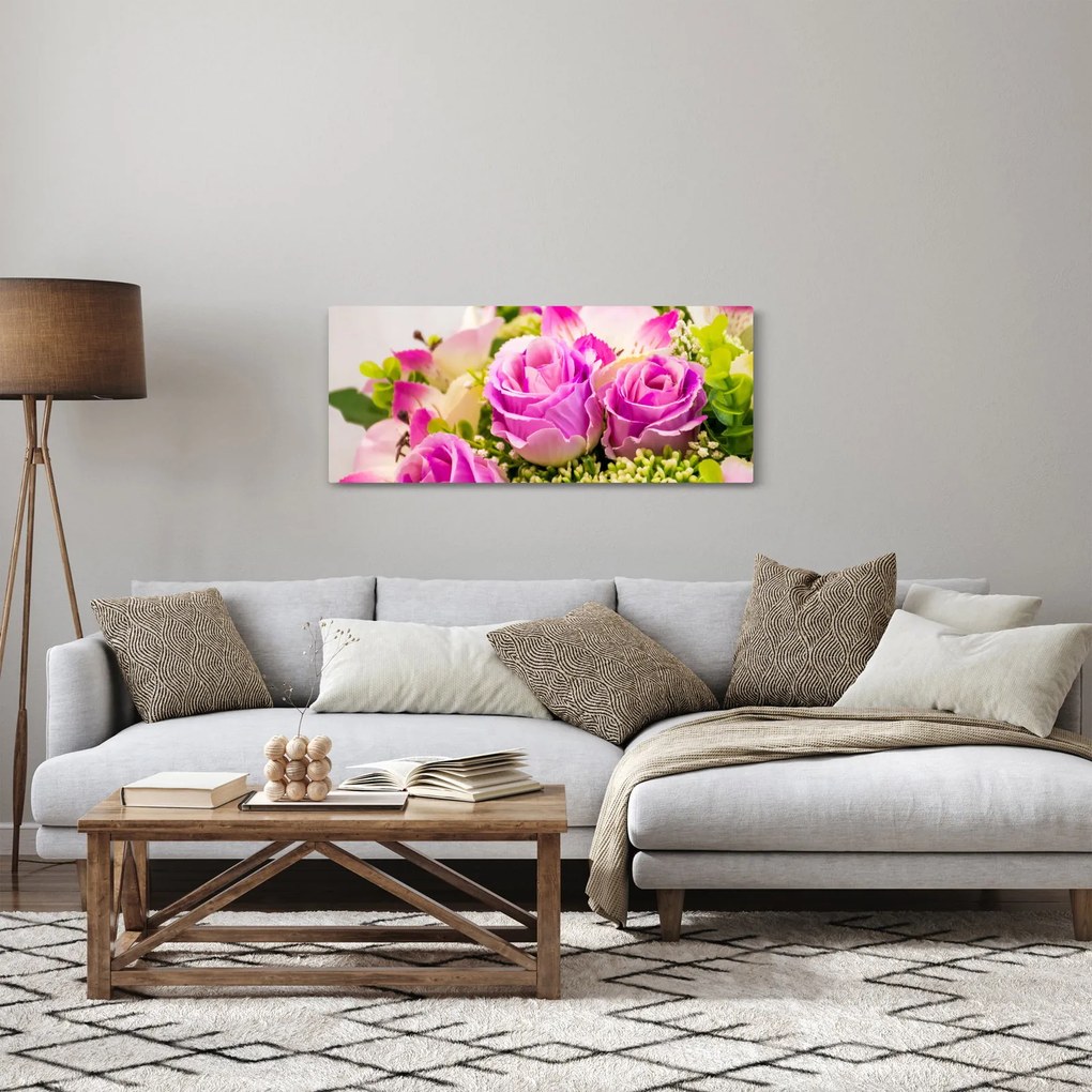 Obraz ruží (120x50 cm)
