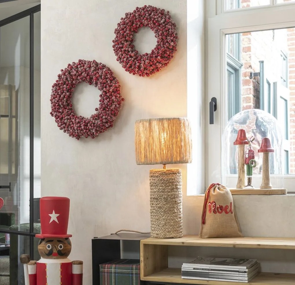 Dekoratívny veniec z červených bobúľ Berries - 35*6*35cm