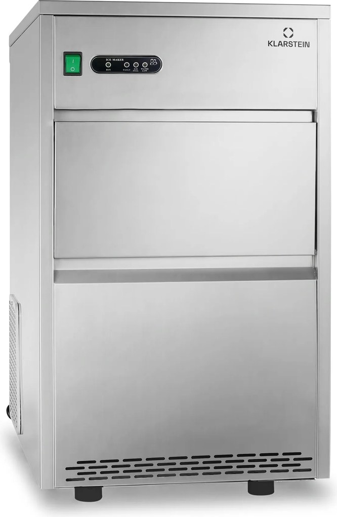 Klarstein Powericer XXL, výrobník ľadu, priemyselné zariadenie na výrobu kociek ľadu, 160 W