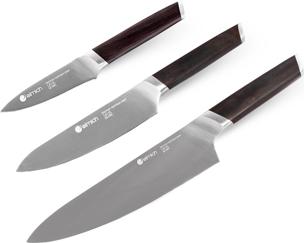 Elmich Základná súprava nožov z nemeckej ocele 3 ks