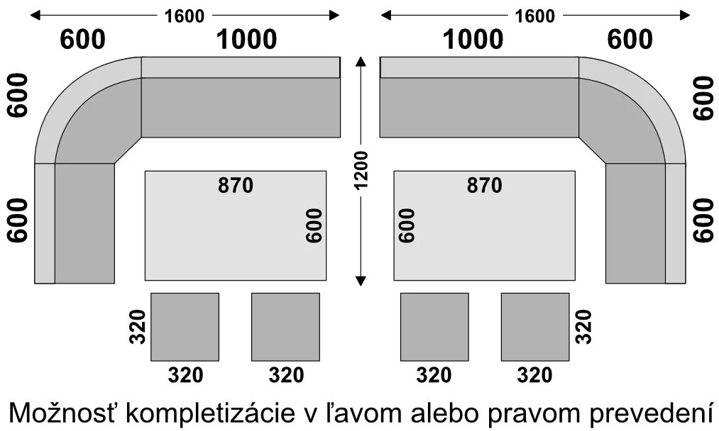 Nabytekmorava Jedálenská rohová lavica sa štokrlemi a stolom farba lamina: agát (akát), čalúnenie vo farbe: Mega 017 sivá