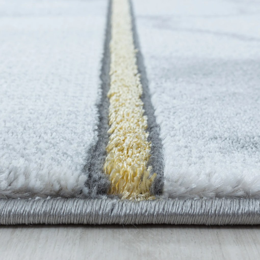 Ayyildiz, Kusový koberec Naxos 3816 gold, 140x200, šedá, kancelária
