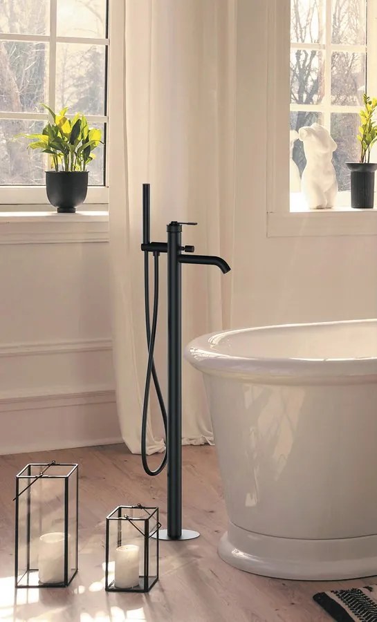 Sapho Sapho, VERSI podomietková sprchová/vaňová batéria, ručná sprcha, 2 výstupy, bronz, RV052/18