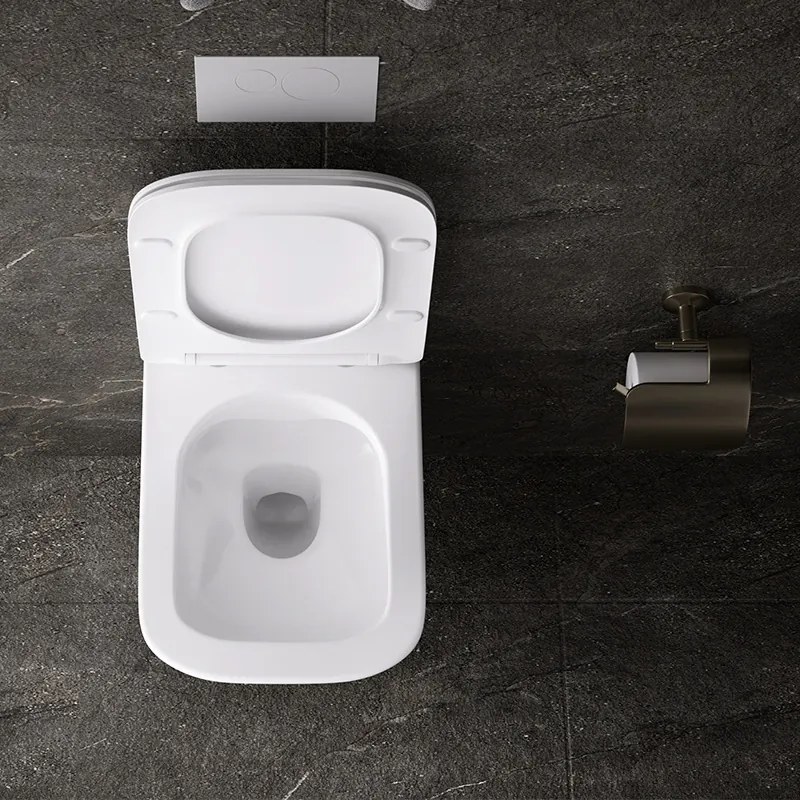 BPS-koupelny Závesná WC misa so SoftClose sedadlom HYD-4190, biela