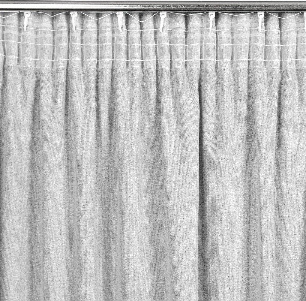 ZÁVES NA PÁSKE ERIS 140X270 CM STRIEBORNÁ