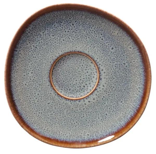 Sivo-hnedá kameninový tanierik Villeroy &amp; Boch Like Lave, 15,5 x 15 cm