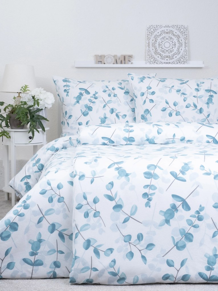 Francúzske flanelové obliečky - Eukalyptus