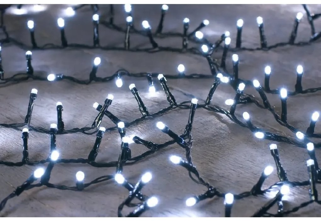 Vianočné svetielka vnútorné studená biela 1000 LED