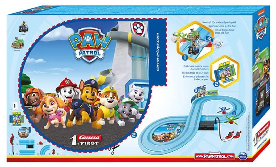 Autodráha Carrera FIRST Paw Patrol Ready for Action 2,4m