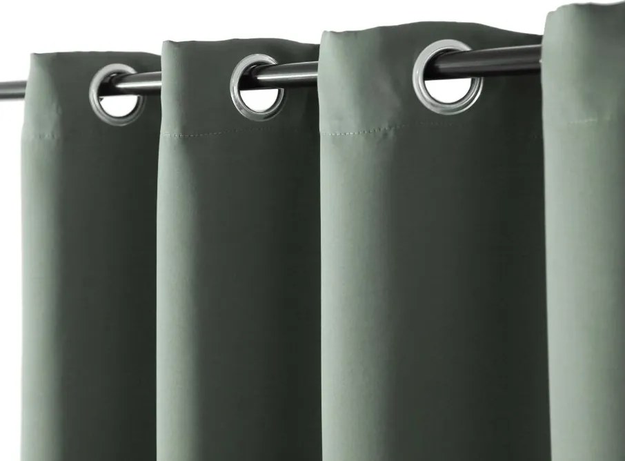 Sivozelený záves OXFORD 140x250 cm Zavesenie: Riasiaca páska