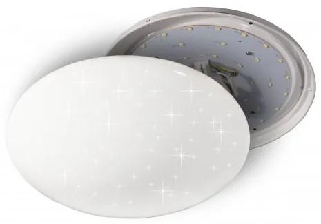 FULGUR ANETA STAR nástenné/stropné LED svietidlo, 16 W, teplá biela, 29 cm, okrúhle, trblietavý efekt