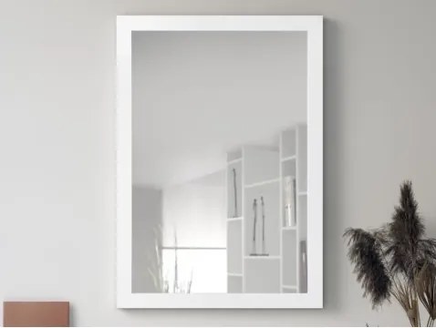 Nástenné zrkadlo Thea 48x68 cm, biele%