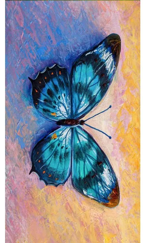 Plážová osuška s motívom nádherného motýľa 100 x 180 cm