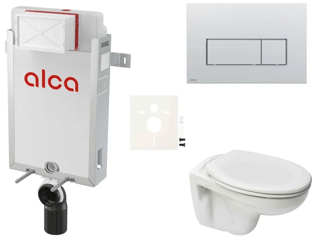 Cenovo zvýhodnený závesný WC set Alca na zamurovanie + WC S-Line S-line Pre SIKOAP9