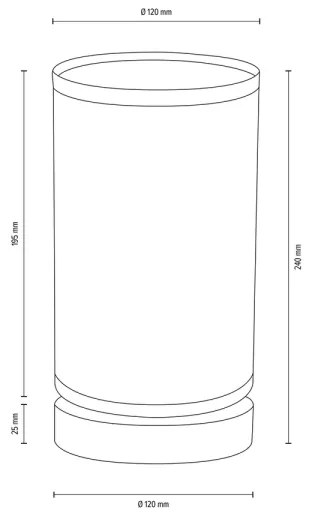 Spot-Light DO70881174 - Stolná lampa FIRE 1xE27/25W/230V dub/biela
