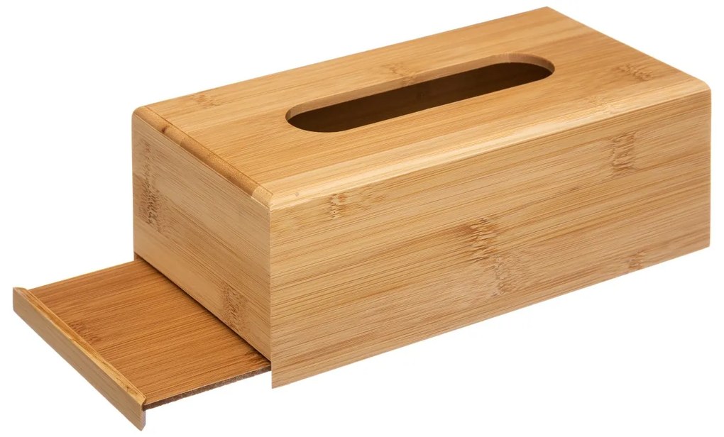 Box na vreckovky Terre, 25x8,5x13 cm, bambus