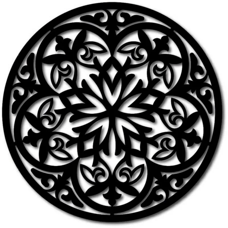 Magická drevená mandala - obraz na stenu