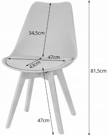 Jedálenská zostava TODI 60cm okrúhly stolový set biely+ 2 stoličky MARK biele