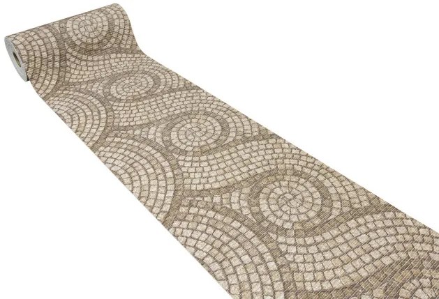 Kúpelňová penová rohož 222B Mozaika hnedá