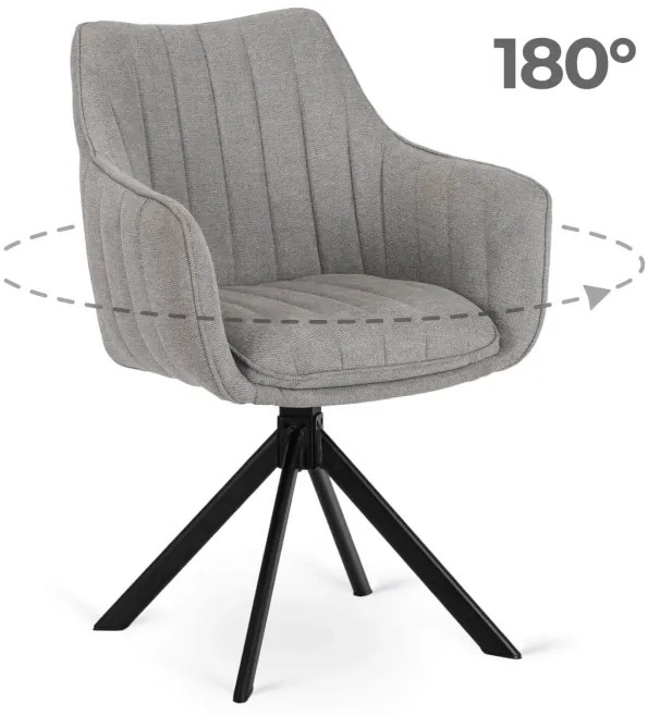 PROXIMA.store - Čalúnená otočná stolička MUMBAI FARBA: oranžová