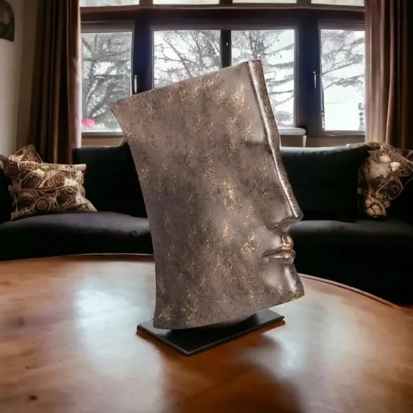 Dekorácia na stôl 29x25x17 cm živica/medená