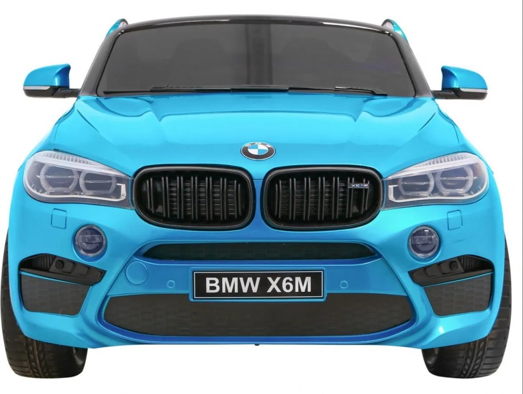 Ramiz Elektrické autíčko BMW X6M XXL pre 2 deti lakované modré SUV + diaľkové ovládanie
