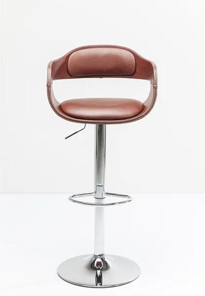 KARE DESIGN Sada 2 ks − Barová stolička Monaco Nougat 106 × 48 × 48 cm