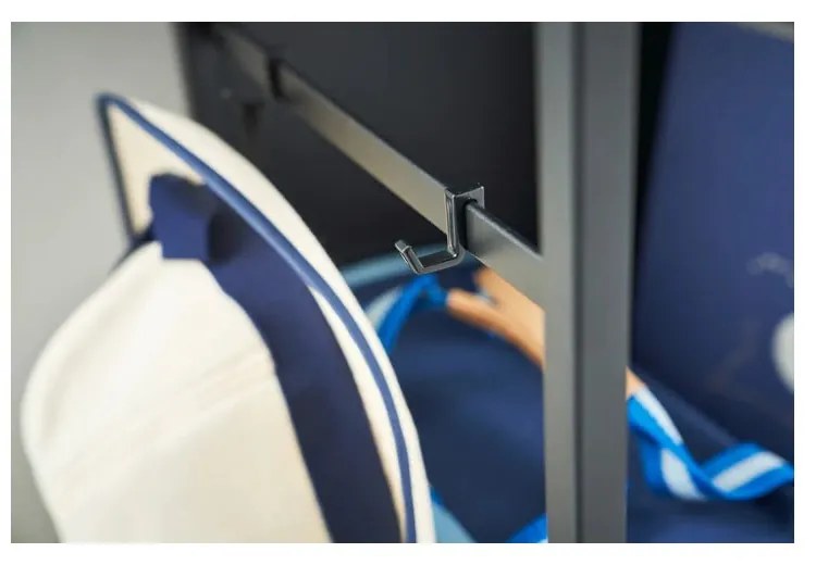 Čierny kovový pojazdný regál 42x60 cm Tower – YAMAZAKI