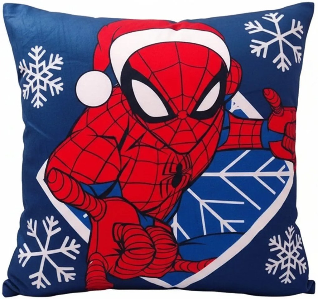 Vianočný vankúš Spiderman - 40 x 40 cm