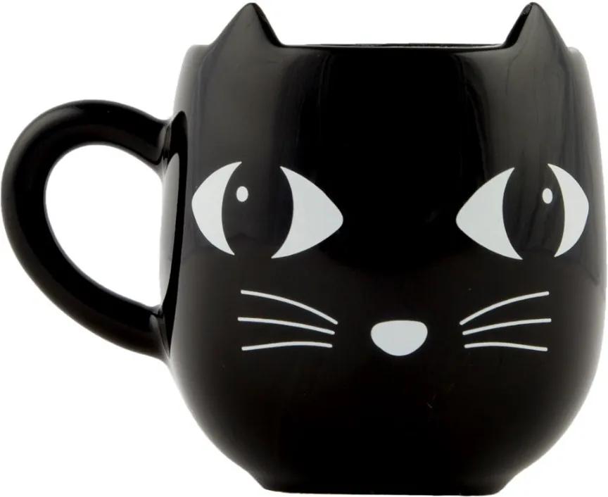 Sass & Belle Keramický hrnček mačička - Black Cat