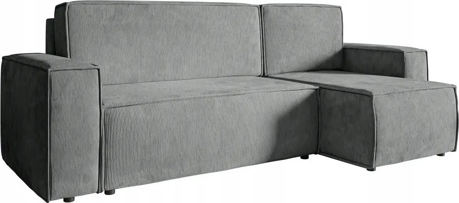 Rohová sedacia súprava Copenhagen L (popol čierna)