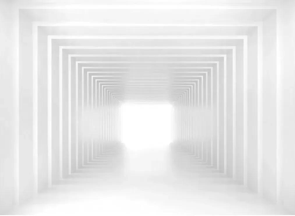 Manufakturer -  Tapeta 3D white corridor