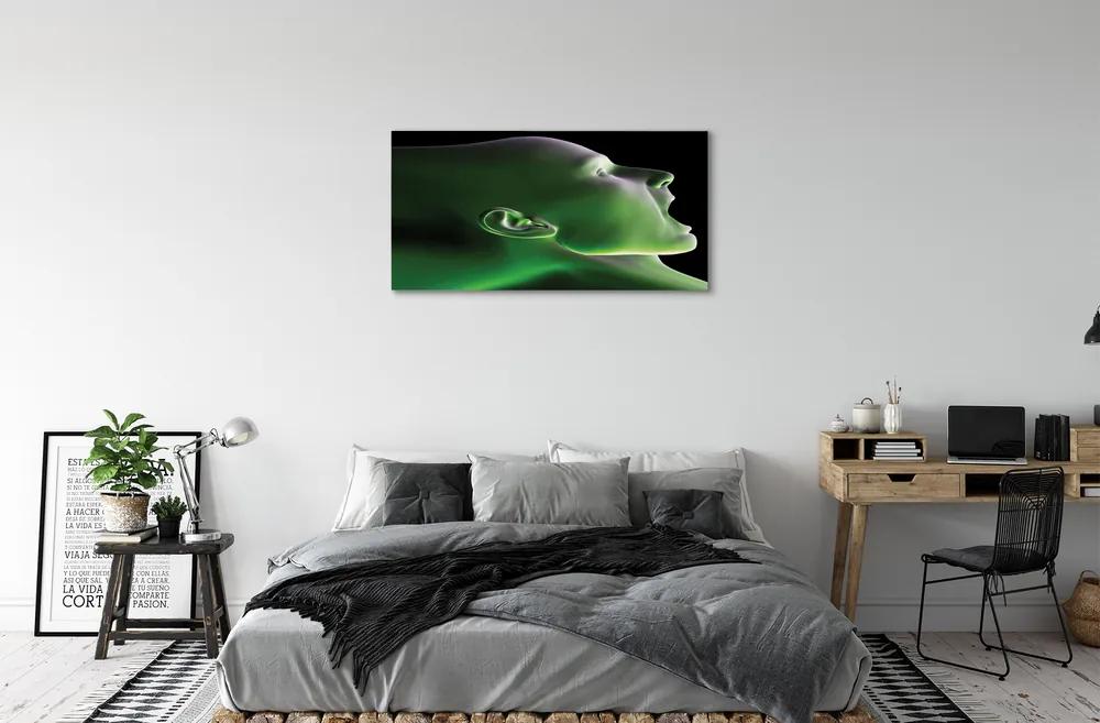Obraz canvas V čele muž zelenú 120x60 cm