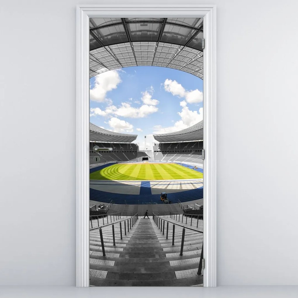 Fototapeta na dvere - Futbalový štadión (95x205cm)