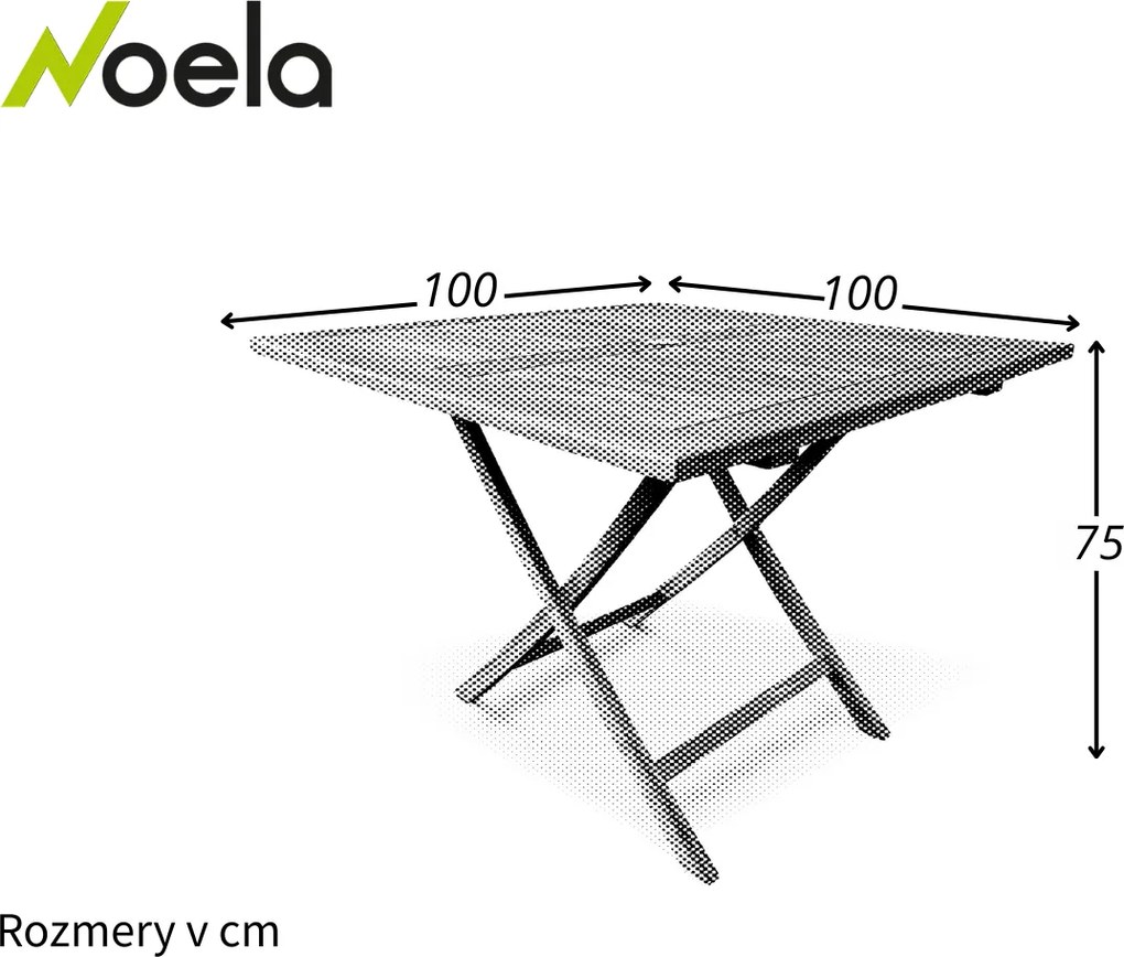 Noela Záhradný skladací stôl Roger II.