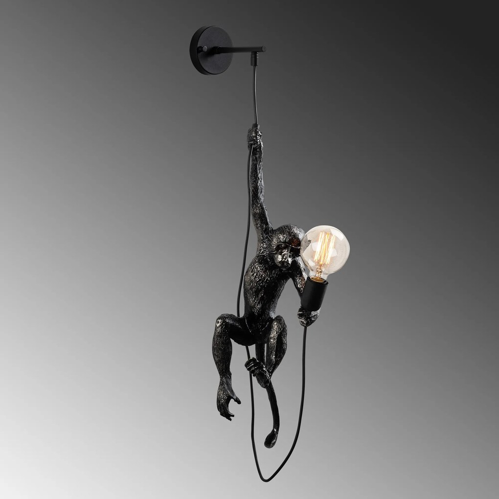 Nástěnná lampa Singe černá
