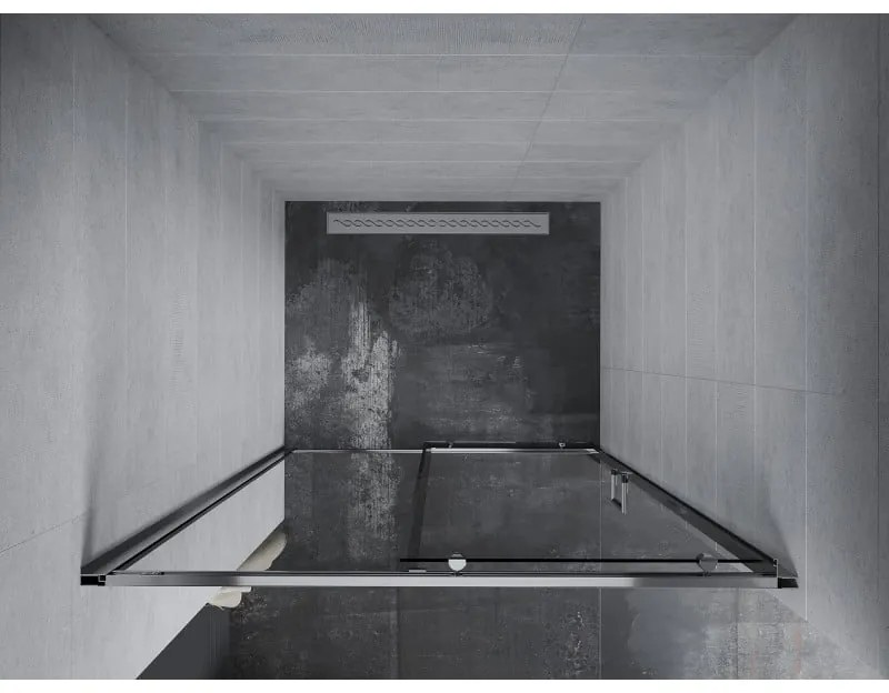 Mexen Apia, posuvné dvere do otvoru 110 x 190 cm, 6mm číre sklo, chrómový profil, 845-110-000-01-00