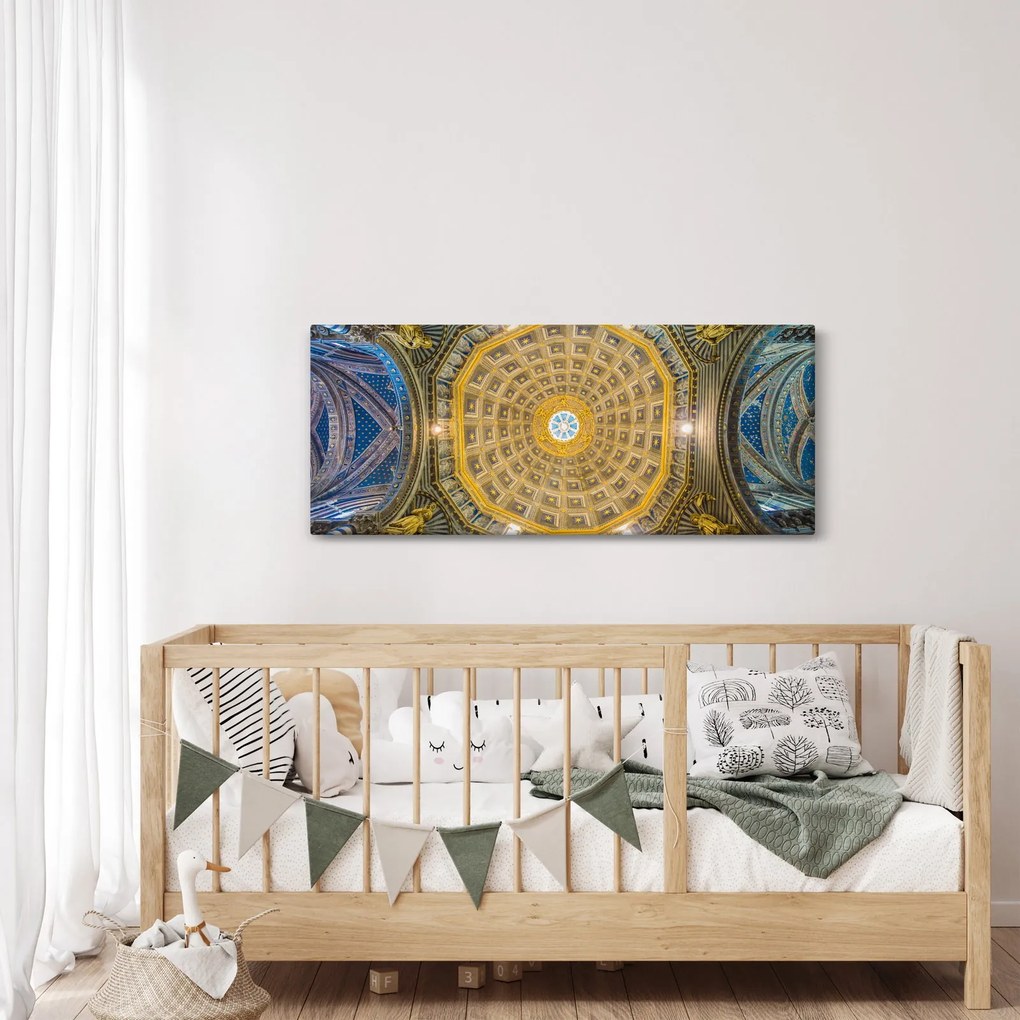Obraz stropu Sienského kostola (120x50 cm)