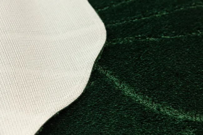 Kúpeľňový koberček Shell fľaškovo zelený