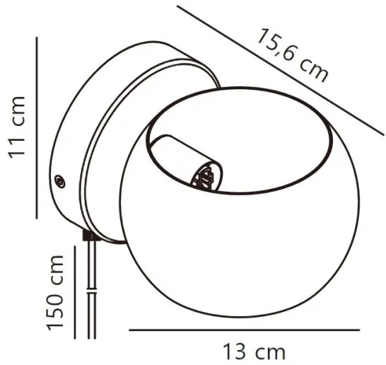 Nordlux - Nastaviteľné nástenné bodové svietidlo BELIR 1xG9/5W/230V čierna