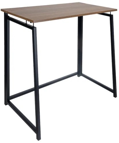 Skladací pracovný stôl v loft štýle 80 x 45 cm hnedá