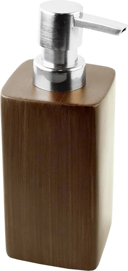 SEPIO Dávkovač mydla EDGES hnedý (z503559) 6,5x6,5x17,5 cm