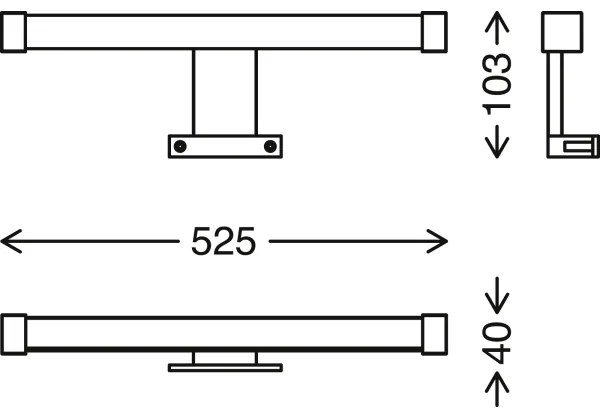 Briloner - LED Kúpeľňové osvetlenie zrkadla SPLASH LED/10W/230V IP44