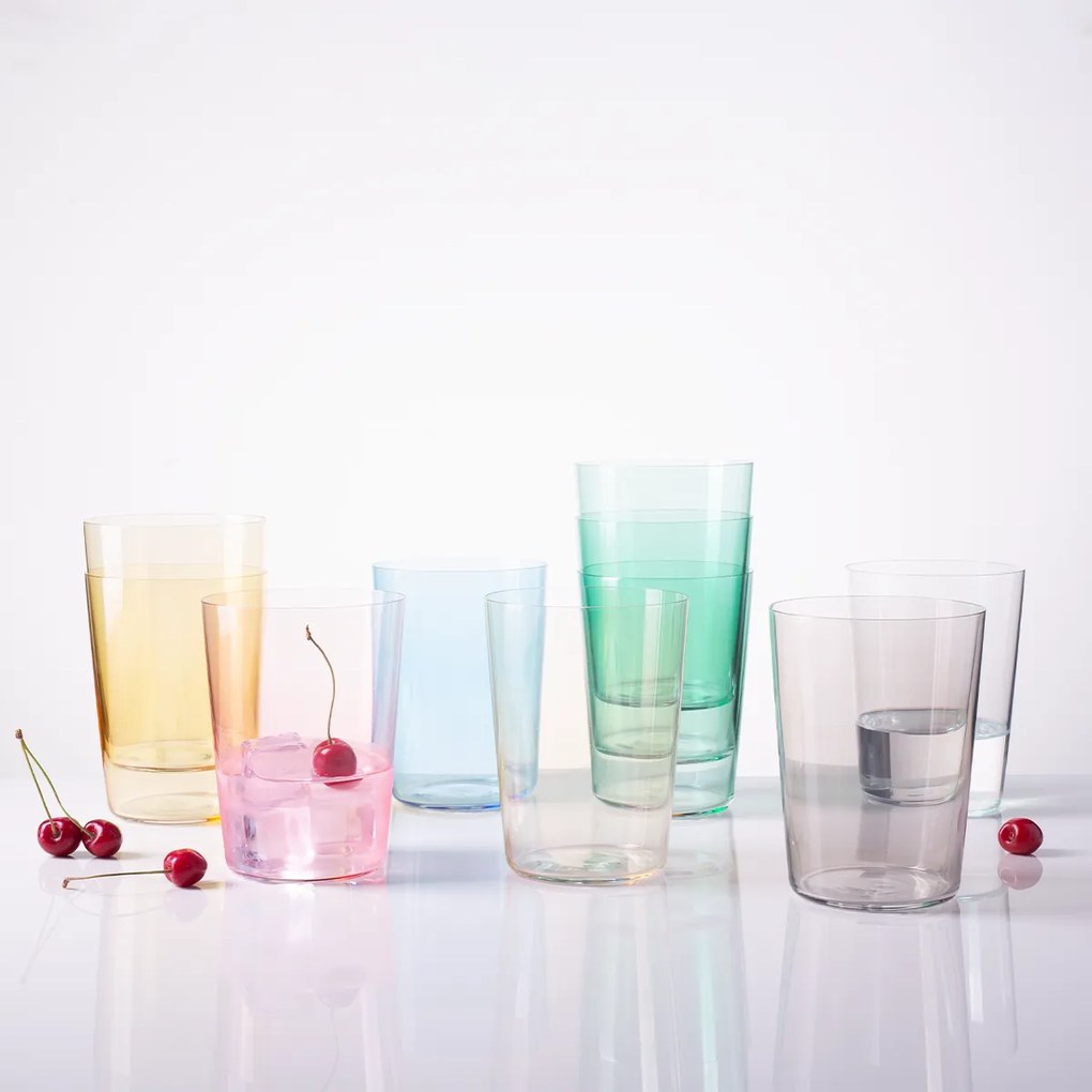 Poháre Tumbler zelené 515 ml set 6 ks – 21st Century Glas Lunasol META Glass - 322661
