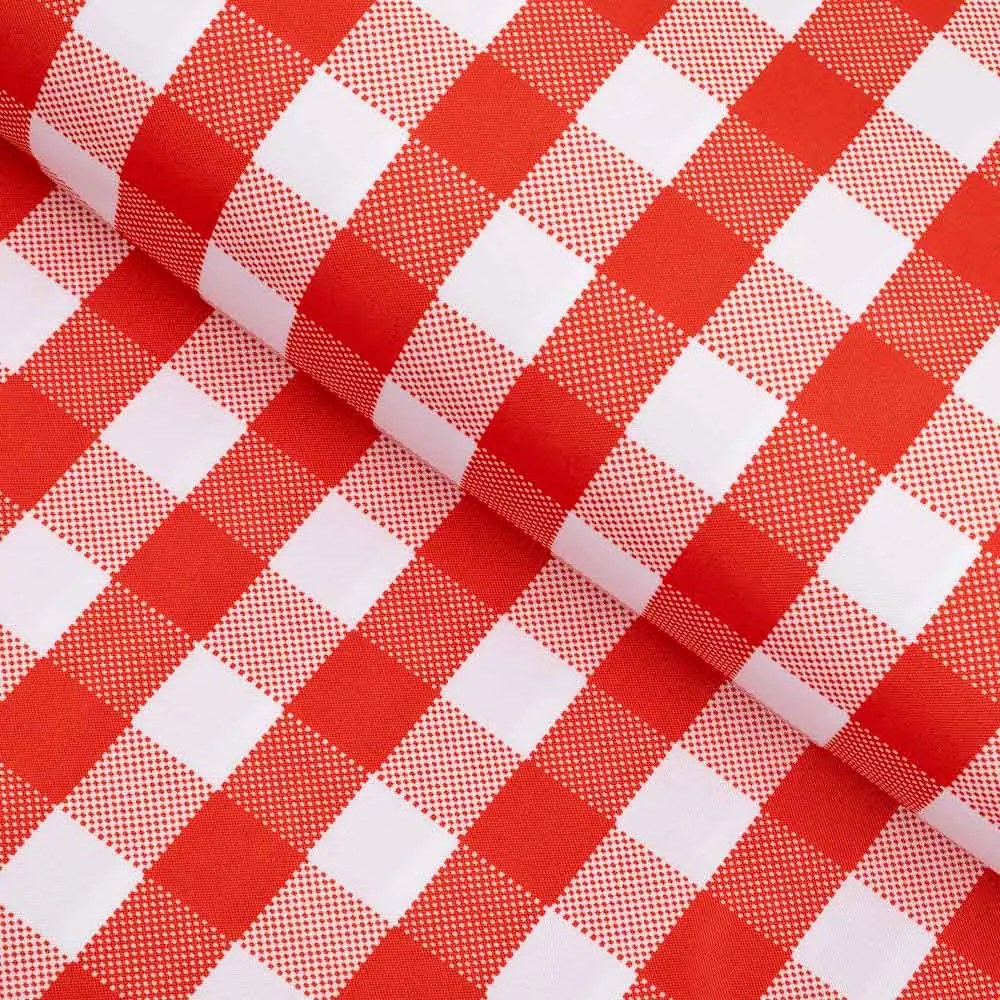 Biante Teflónový obdĺžnikový obrus TF-071 Červeno-biela kocka 140x200 cm