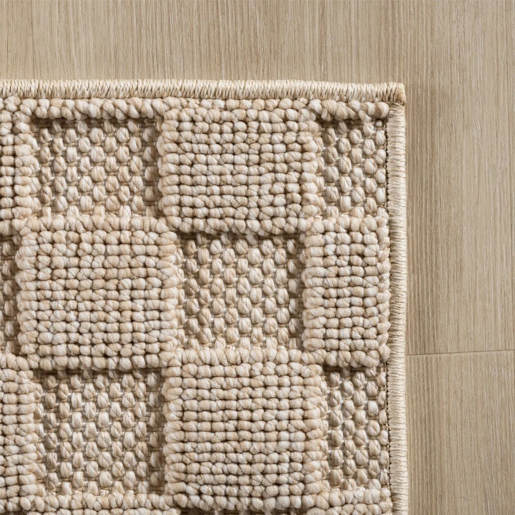 Ayyildiz, Koberec behúň Helix 2203 beige, 80x250, béžová, chodba / predsieň