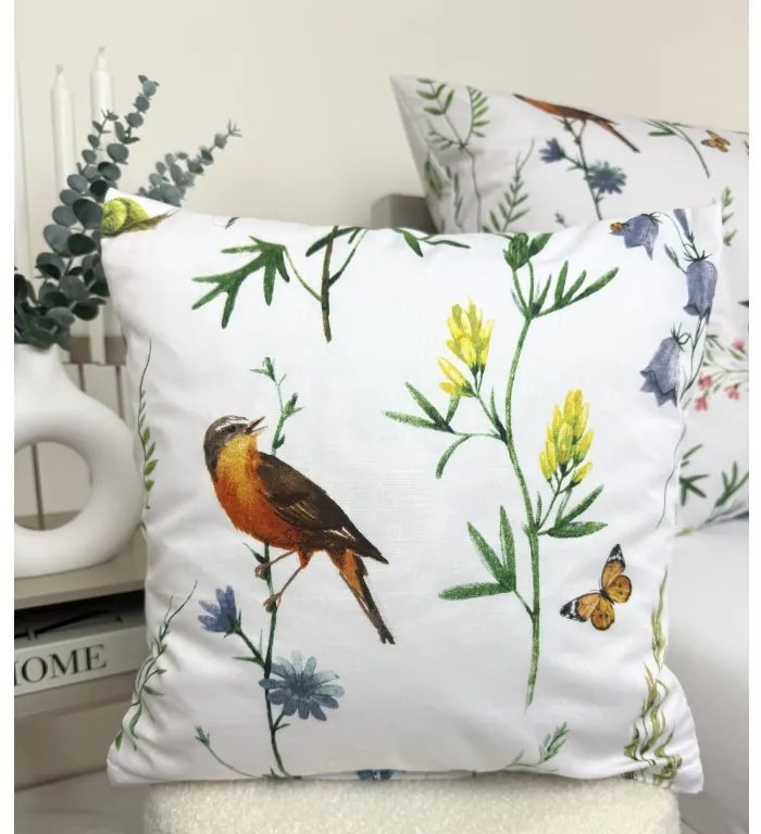 Obliečka na vankúš Vtáčik Veľkosť: 40x40cm