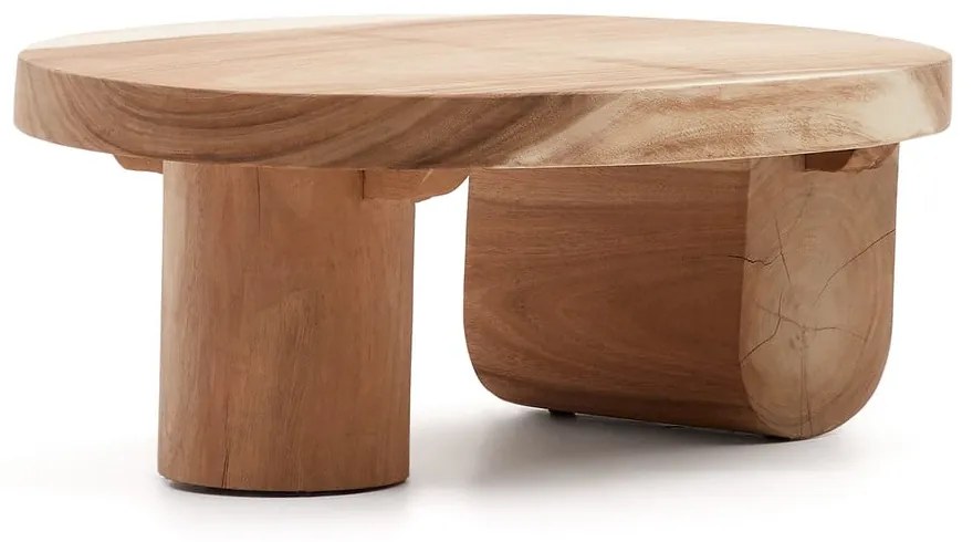 Konferenčný stolík z masívu munggur v prírodnej farbe 60x90 cm Mosi – Kave Home